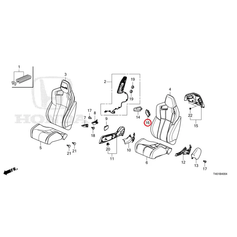[NEW] JDM HONDA CIVIC FL5 2025 Front Seat (Driver Side) (Type R) GENUINE OEM - Image 17
