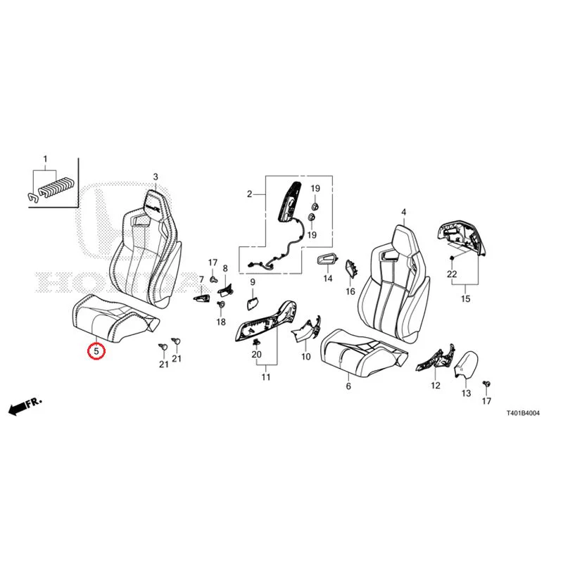 [NEW] JDM HONDA CIVIC FL5 2025 Front Seat (Driver Side) (Type R) GENUINE OEM - Image 6