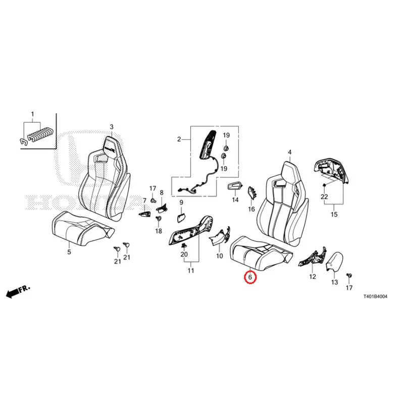 [NEW] JDM HONDA CIVIC FL5 2025 Front Seat (Driver Side) (Type R) GENUINE OEM - Image 7