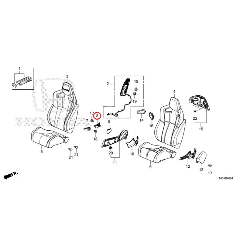 [NEW] JDM HONDA CIVIC FL5 2025 Front Seat (Driver Side) (Type R) GENUINE OEM - Image 9