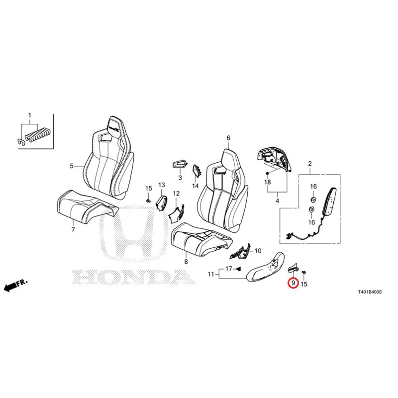 [NEW] JDM HONDA CIVIC FL5 2025 Front Seat (Passenger Side) (Type R) GENUINE OEM - Image 10
