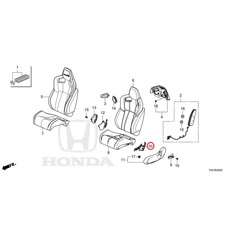 [NEW] JDM HONDA CIVIC FL5 2025 Front Seat (Passenger Side) (Type R) GENUINE OEM - Image 11