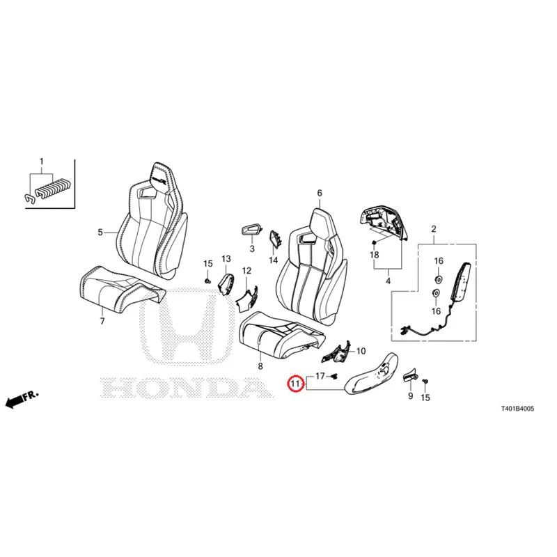 [NEW] JDM HONDA CIVIC FL5 2025 Front Seat (Passenger Side) (Type R) GENUINE OEM - Image 12