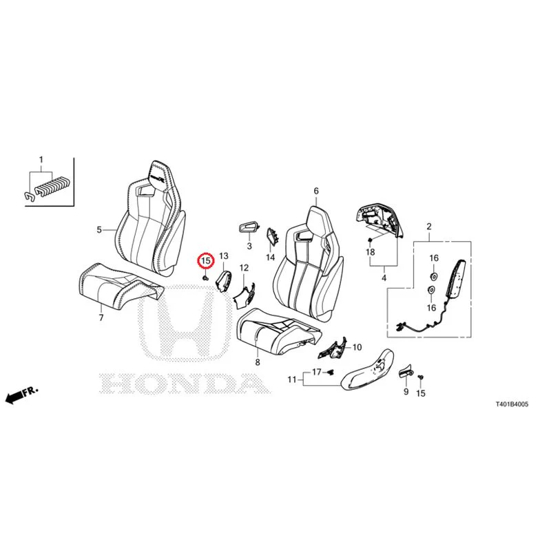 [NEW] JDM HONDA CIVIC FL5 2025 Front Seat (Passenger Side) (Type R) GENUINE OEM - Image 16