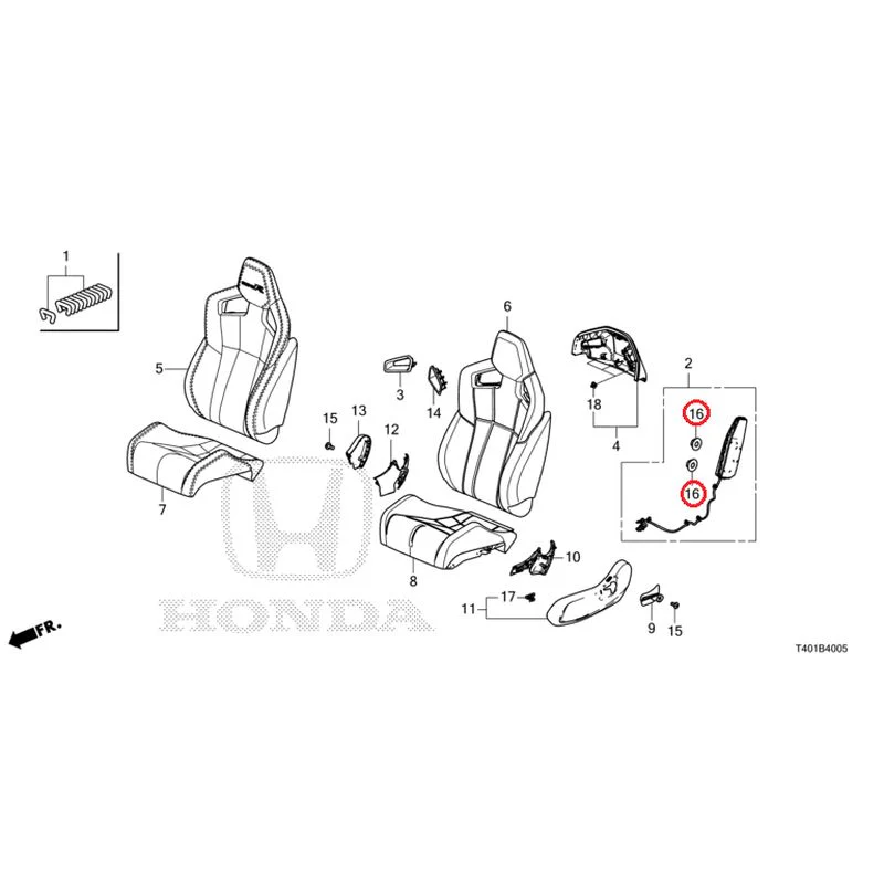 [NEW] JDM HONDA CIVIC FL5 2025 Front Seat (Passenger Side) (Type R) GENUINE OEM - Image 17