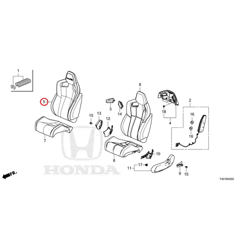 [NEW] JDM HONDA CIVIC FL5 2025 Front Seat (Passenger Side) (Type R) GENUINE OEM - Image 6
