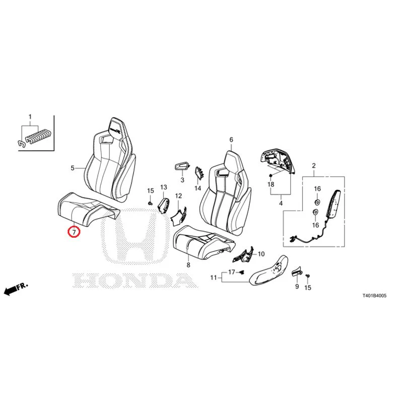 [NEW] JDM HONDA CIVIC FL5 2025 Front Seat (Passenger Side) (Type R) GENUINE OEM - Image 8