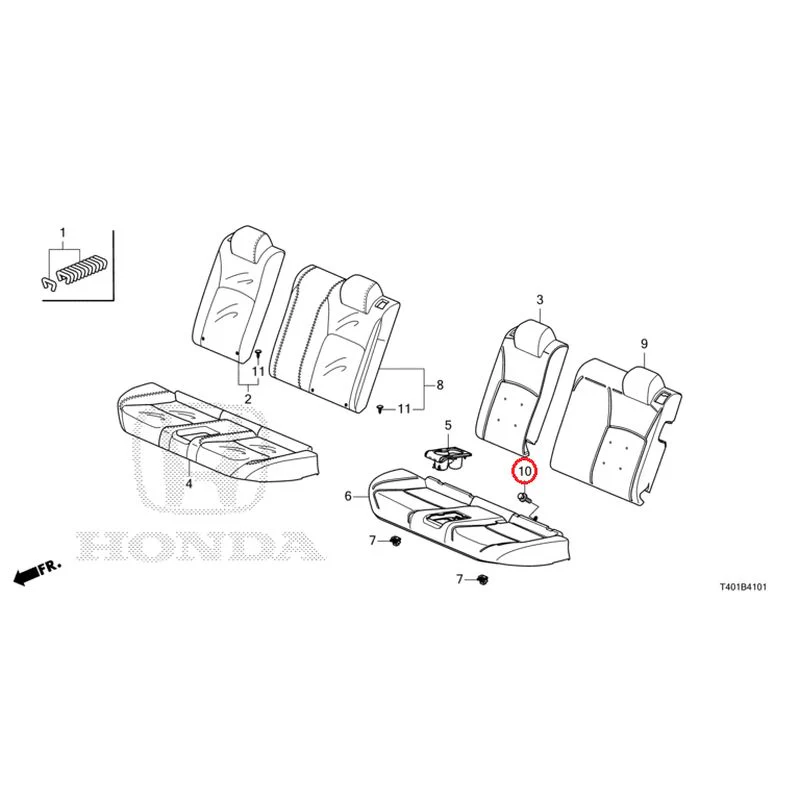 [NEW] JDM HONDA CIVIC FL5 2025 Rear Seat (Type R) GENUINE OEM - Image 11