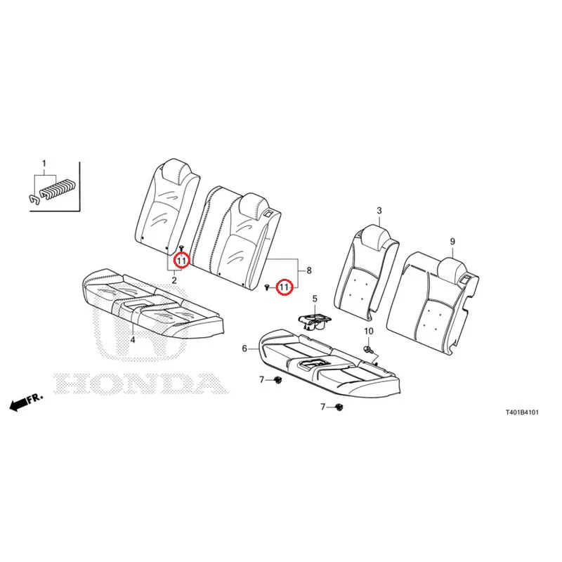 [NEW] JDM HONDA CIVIC FL5 2025 Rear Seat (Type R) GENUINE OEM - Image 12