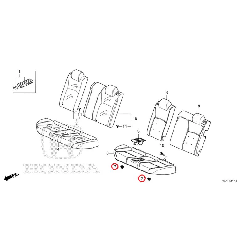 [NEW] JDM HONDA CIVIC FL5 2025 Rear Seat (Type R) GENUINE OEM - Image 8