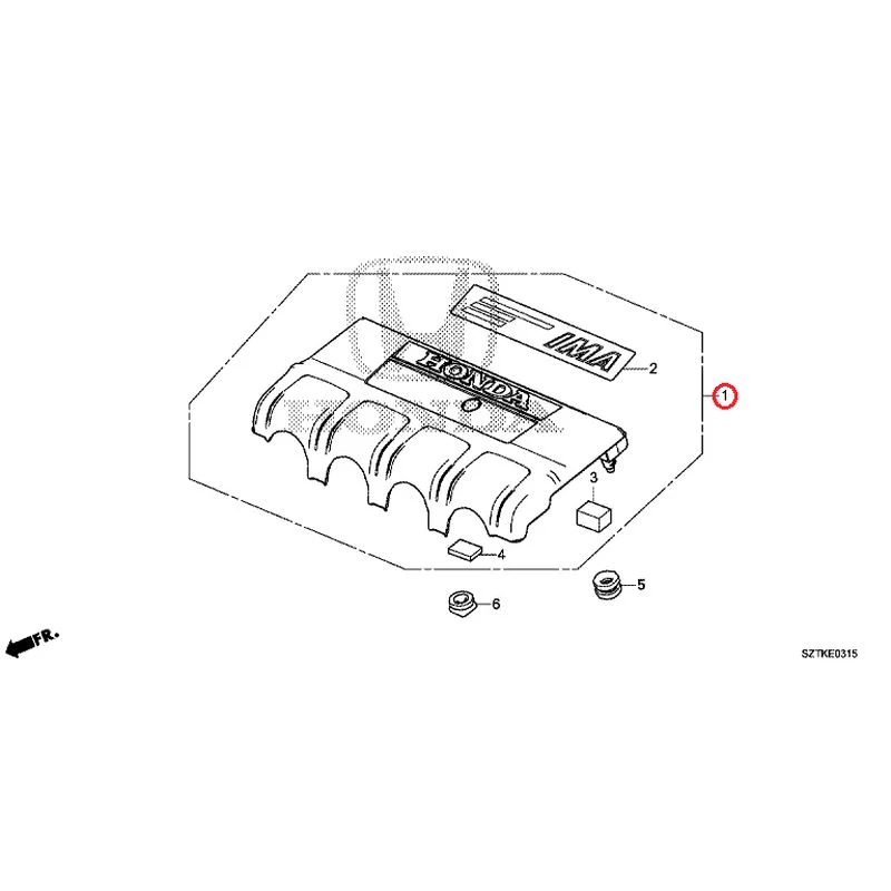 [NEW] JDM HONDA CR-Z ZF2 2014 Engine Cover GENUINE OEM - Image 2