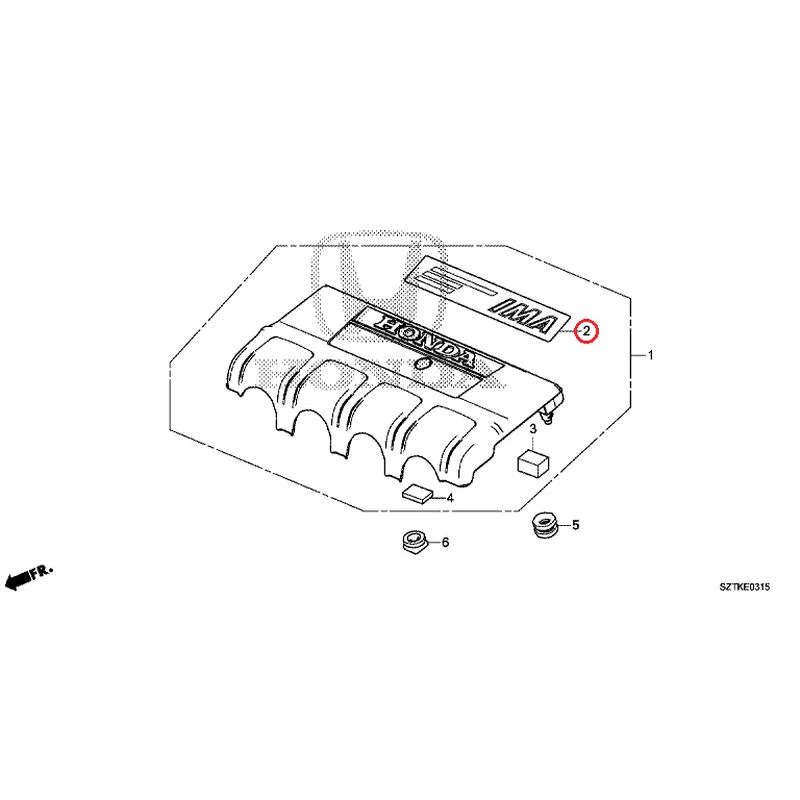 [NEW] JDM HONDA CR-Z ZF2 2014 Engine Cover GENUINE OEM - Image 3