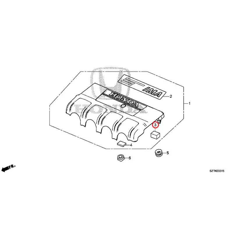 [NEW] JDM HONDA CR-Z ZF2 2014 Engine Cover GENUINE OEM - Image 4