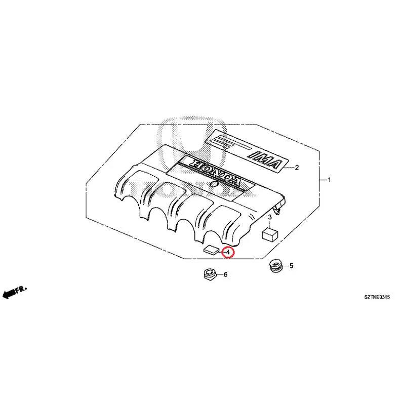 [NEW] JDM HONDA CR-Z ZF2 2014 Engine Cover GENUINE OEM - Image 5
