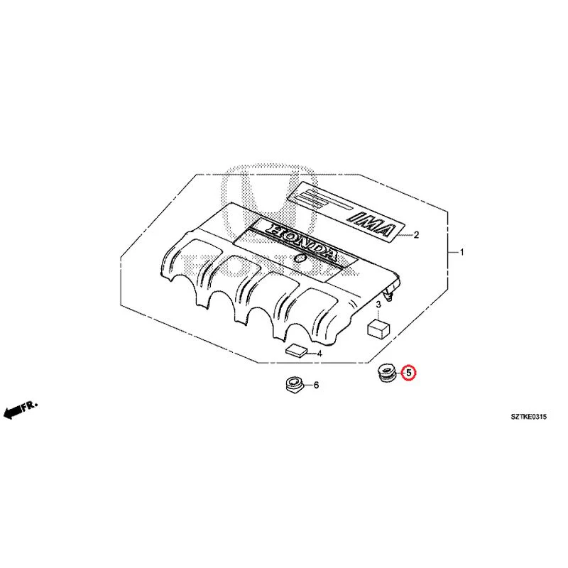[NEW] JDM HONDA CR-Z ZF2 2014 Engine Cover GENUINE OEM - Image 6
