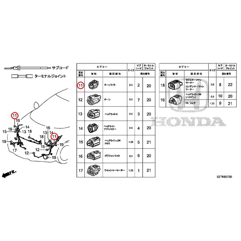 [NEW] JDM HONDA CR-Z ZF2 2014 Electrical Connector (Front) (-110) GENUINE OEM - Image 11