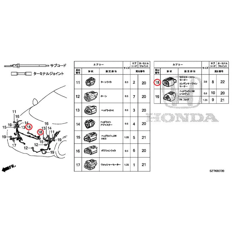 [NEW] JDM HONDA CR-Z ZF2 2014 Electrical Connector (Front) (-110) GENUINE OEM - Image 18