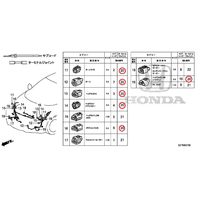 [NEW] JDM HONDA CR-Z ZF2 2014 Electrical Connector (Front) (-110) GENUINE OEM - Image 20