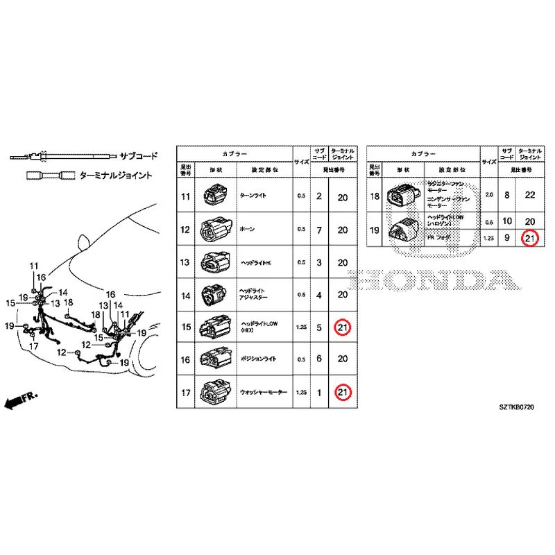 [NEW] JDM HONDA CR-Z ZF2 2014 Electrical Connector (Front) (-110) GENUINE OEM - Image 21