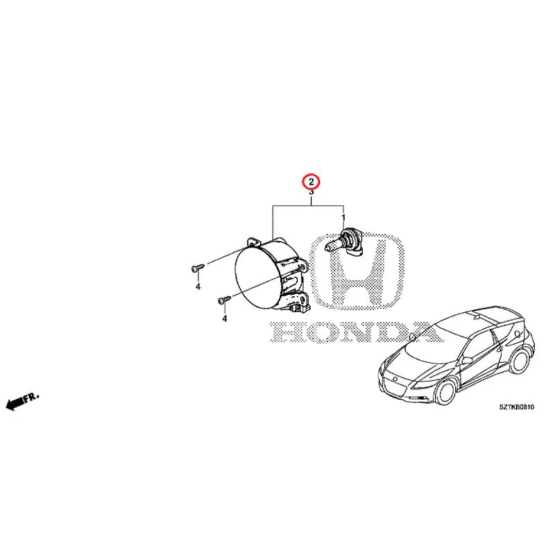 [NEW] JDM HONDA CR-Z ZF2 2014 Fog Lights GENUINE OEM - Image 3
