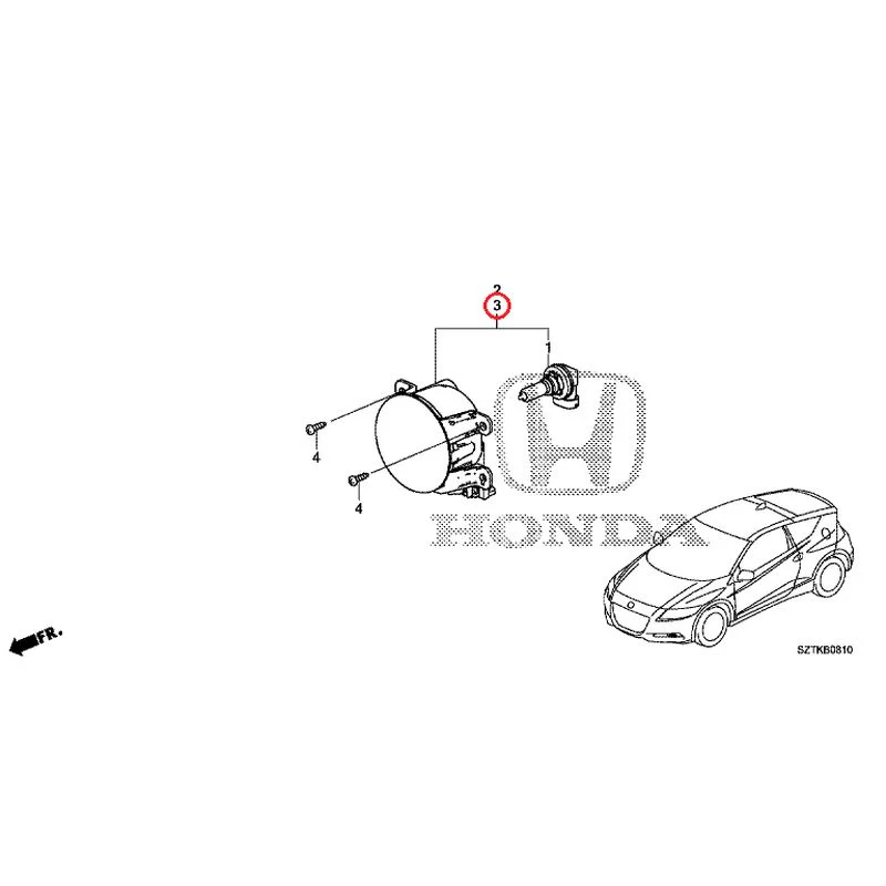 [NEW] JDM HONDA CR-Z ZF2 2014 Fog Lights GENUINE OEM - Image 4