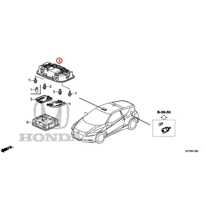 [NEW] JDM HONDA CR-Z ZF2 2014 Interior Lights GENUINE OEM - Image 6