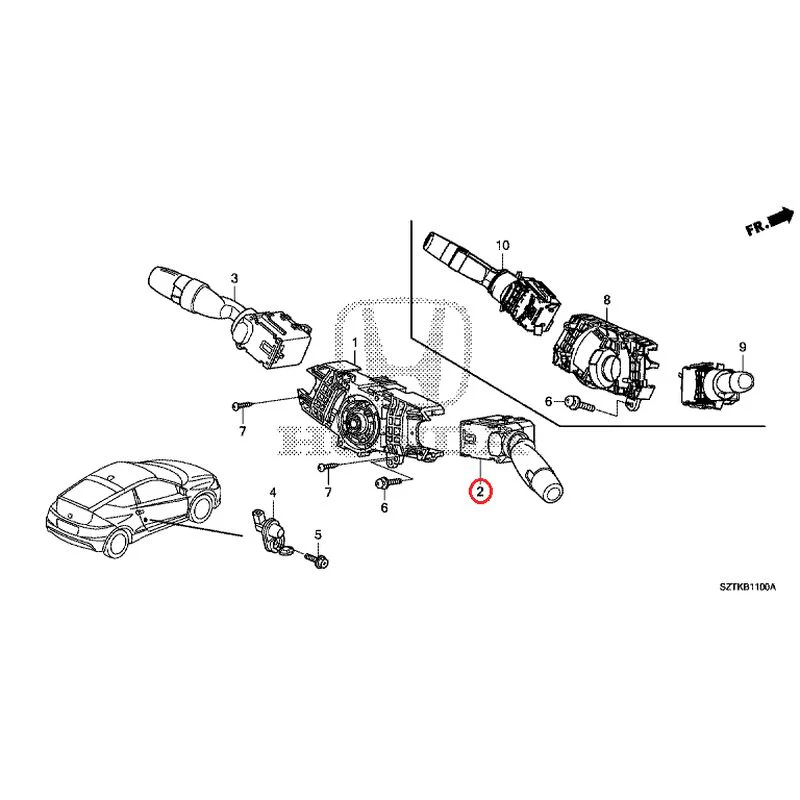 [NEW] JDM HONDA CR-Z ZF2 2014 Combination Switches GENUINE OEM - Image 3
