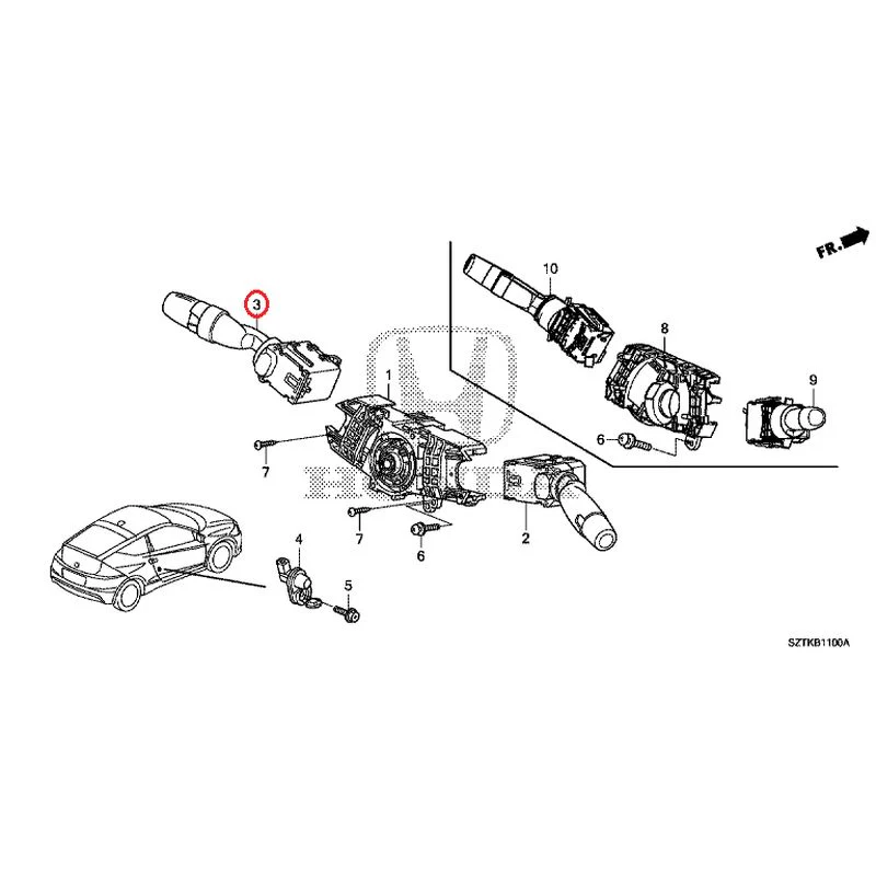 [NEW] JDM HONDA CR-Z ZF2 2014 Combination Switches GENUINE OEM - Image 4