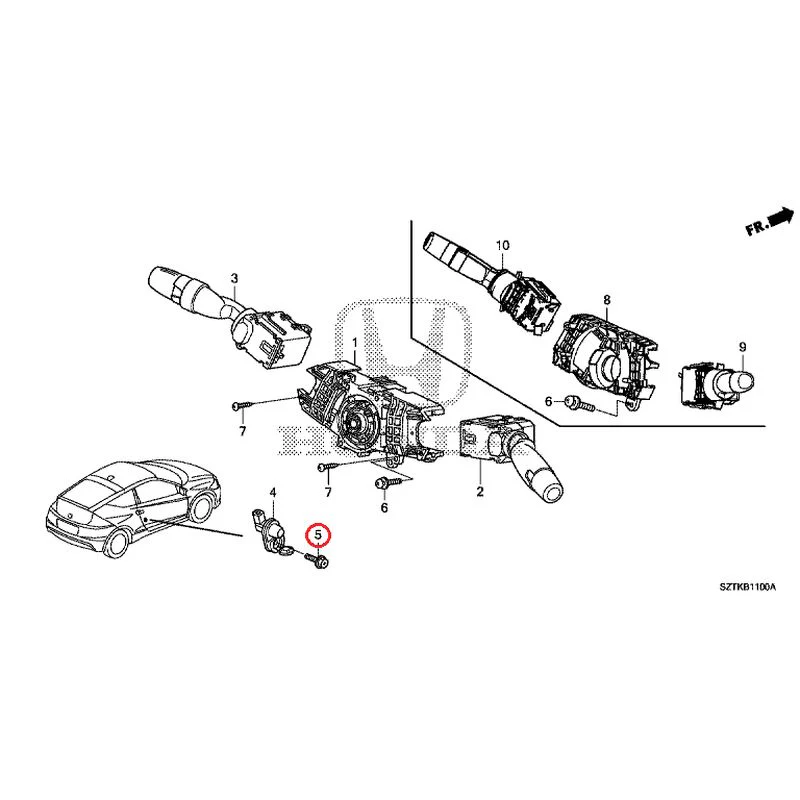 [NEW] JDM HONDA CR-Z ZF2 2014 Combination Switches GENUINE OEM - Image 6