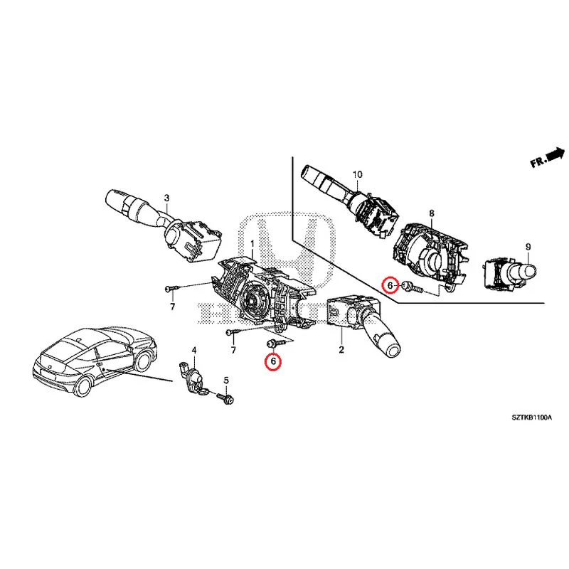 [NEW] JDM HONDA CR-Z ZF2 2014 Combination Switches GENUINE OEM - Image 7