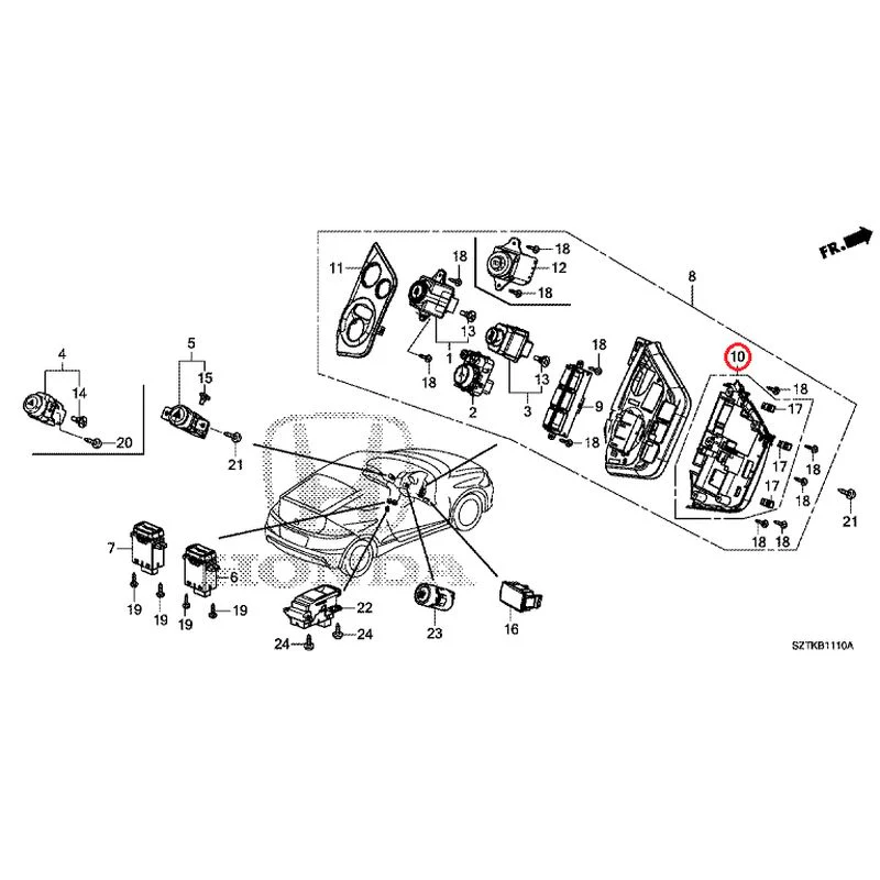 [NEW] JDM HONDA CR-Z ZF2 2014 Switches GENUINE OEM - Image 10