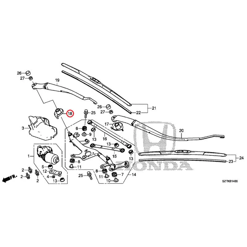 [NEW] JDM HONDA CR-Z ZF2 2014 Front Windshield Wiper GENUINE OEM - Image 19