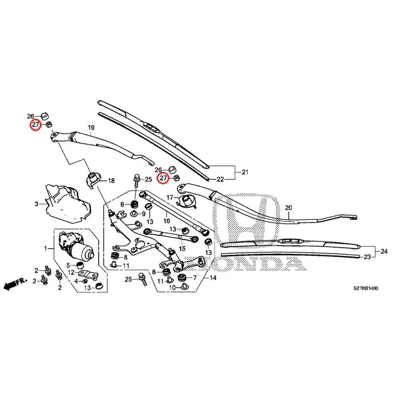 [NEW] JDM HONDA CR-Z ZF2 2014 Front Windshield Wiper GENUINE OEM - Image 29