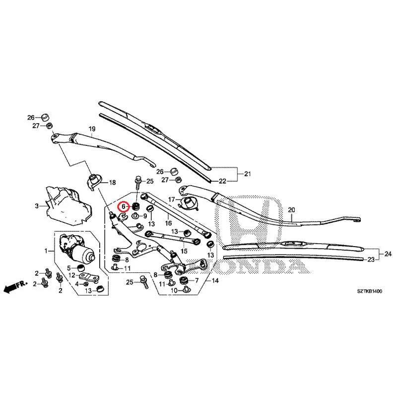 [NEW] JDM HONDA CR-Z ZF2 2014 Front Windshield Wiper GENUINE OEM - Image 7