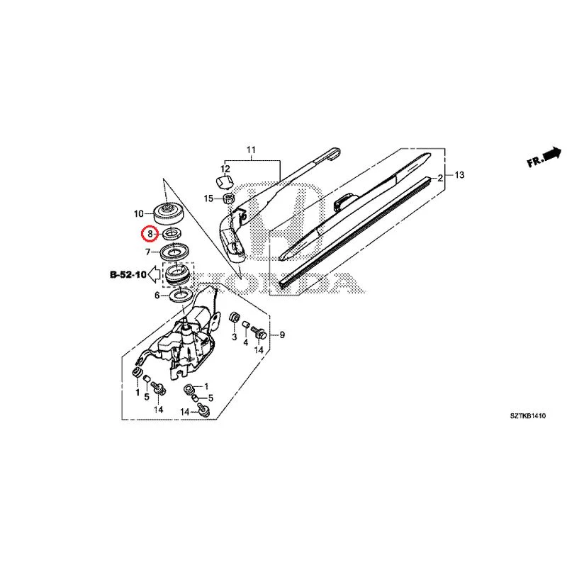 [NEW] JDM HONDA CR-Z ZF2 2014 Rear Windshield Wiper GENUINE OEM - Image 10