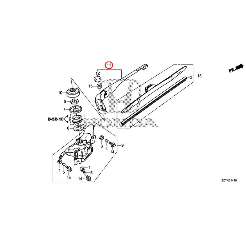 [NEW] JDM HONDA CR-Z ZF2 2014 Rear Windshield Wiper GENUINE OEM - Image 13
