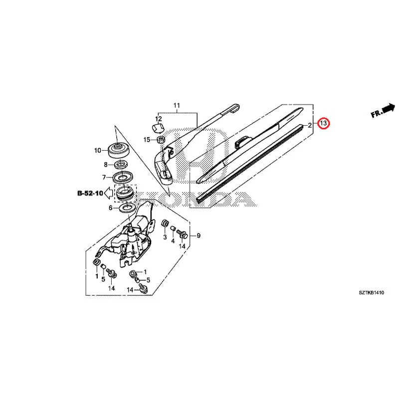 [NEW] JDM HONDA CR-Z ZF2 2014 Rear Windshield Wiper GENUINE OEM - Image 15