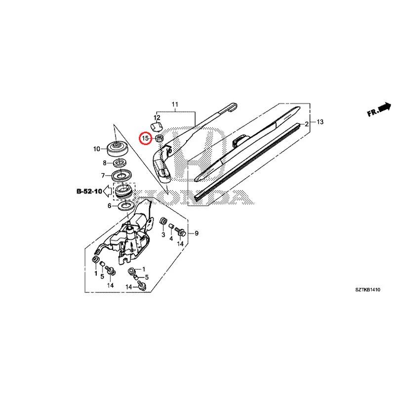 [NEW] JDM HONDA CR-Z ZF2 2014 Rear Windshield Wiper GENUINE OEM - Image 17