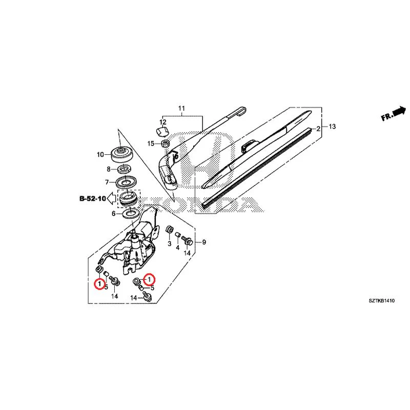 [NEW] JDM HONDA CR-Z ZF2 2014 Rear Windshield Wiper GENUINE OEM - Image 2