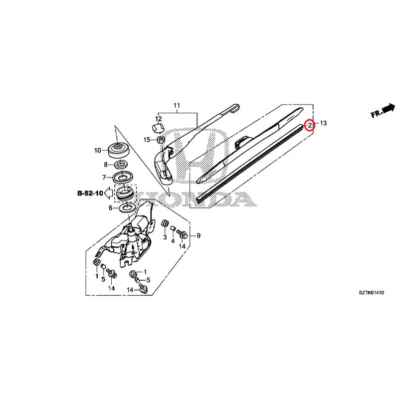 [NEW] JDM HONDA CR-Z ZF2 2014 Rear Windshield Wiper GENUINE OEM - Image 4