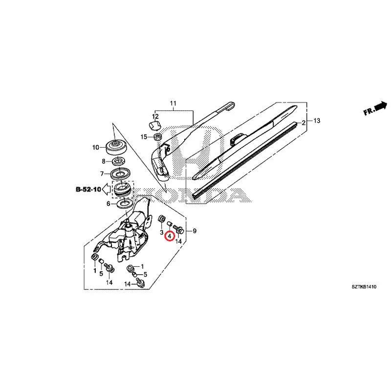 [NEW] JDM HONDA CR-Z ZF2 2014 Rear Windshield Wiper GENUINE OEM - Image 6