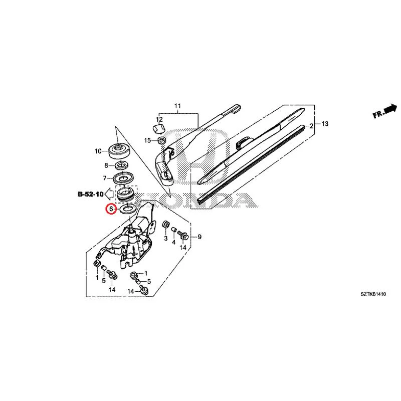 [NEW] JDM HONDA CR-Z ZF2 2014 Rear Windshield Wiper GENUINE OEM - Image 8