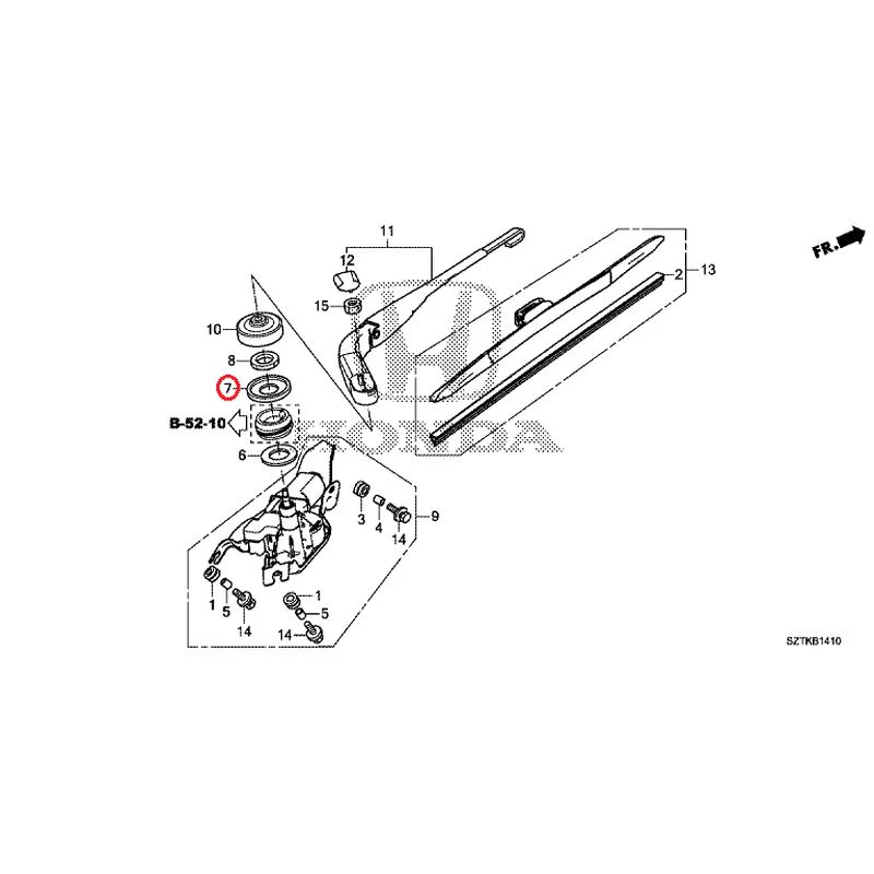 [NEW] JDM HONDA CR-Z ZF2 2014 Rear Windshield Wiper GENUINE OEM - Image 9