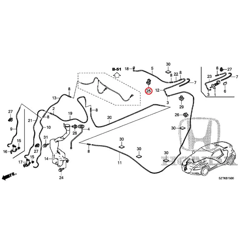 [NEW] JDM HONDA CR-Z ZF2 2014 Windshield Washer GENUINE OEM - Image 30