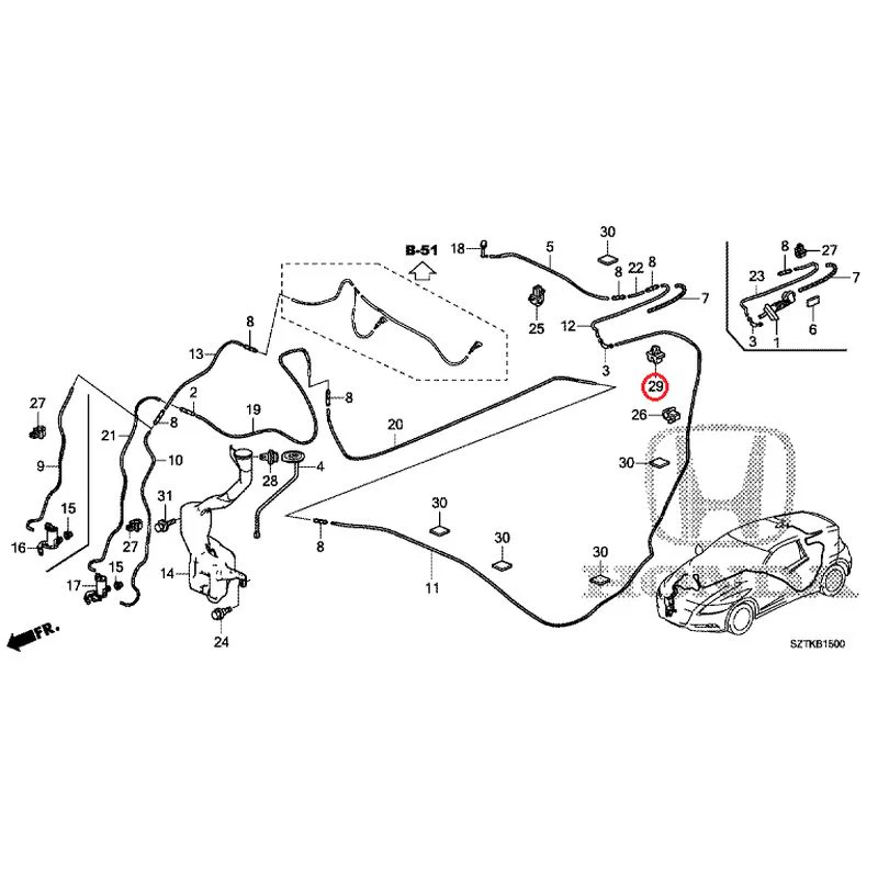 [NEW] JDM HONDA CR-Z ZF2 2014 Windshield Washer GENUINE OEM - Image 34