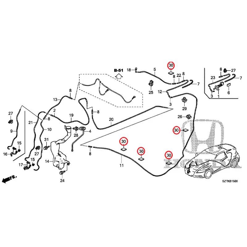 [NEW] JDM HONDA CR-Z ZF2 2014 Windshield Washer GENUINE OEM - Image 35