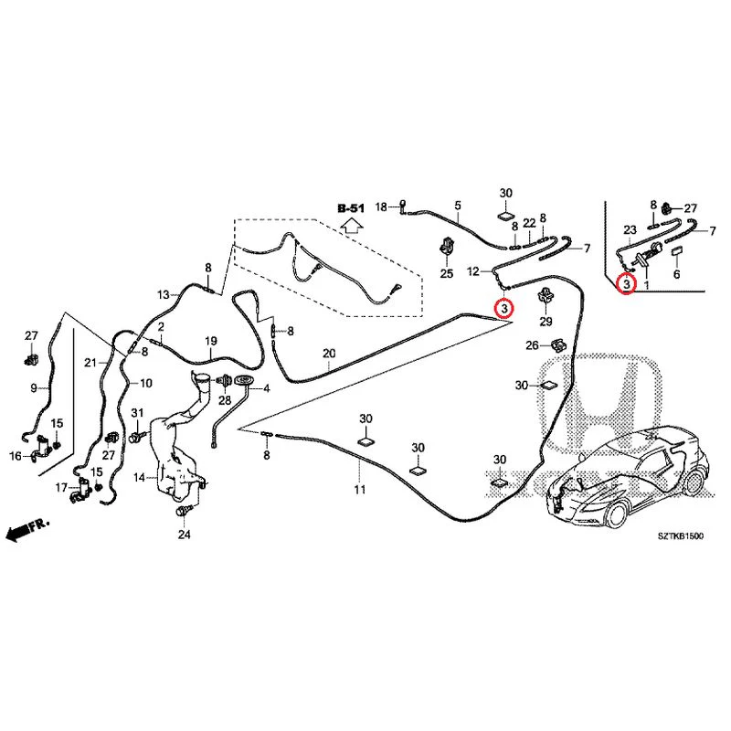 [NEW] JDM HONDA CR-Z ZF2 2014 Windshield Washer GENUINE OEM - Image 4