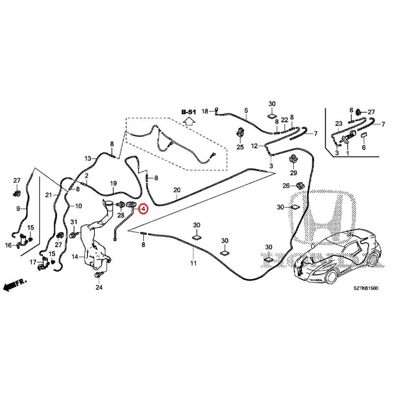 [NEW] JDM HONDA CR-Z ZF2 2014 Windshield Washer GENUINE OEM - Image 5