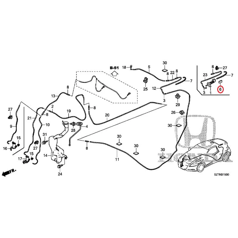 [NEW] JDM HONDA CR-Z ZF2 2014 Windshield Washer GENUINE OEM - Image 7