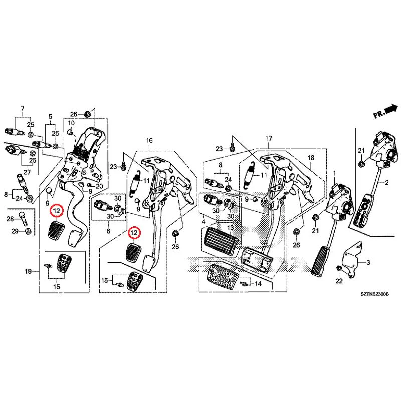 [NEW] JDM HONDA CR-Z ZF2 2014 Pedals GENUINE OEM - Image 11